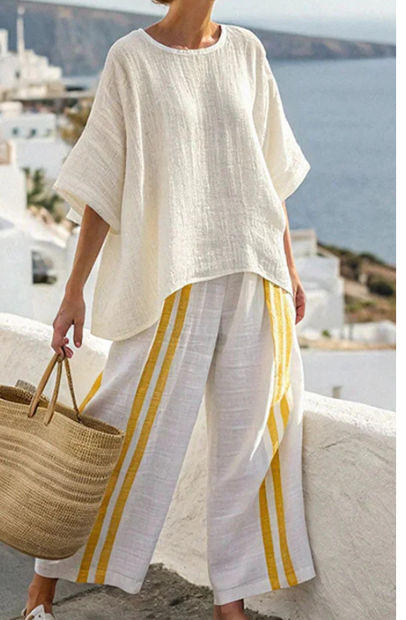 Maribel | Coastal Stripe Lounge Set